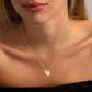 ⏳Oferta por Tiempo Limitado⏰Collar de Cadena con Letras en Micro Pavé y Colgante de Corazón – Inicial, Acero Titanio, Ajustable ✨