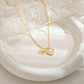 ⏳Oferta por Tiempo Limitado⏰Collar de Cadena con Letras en Micro Pavé y Colgante de Corazón – Inicial, Acero Titanio, Ajustable ✨