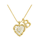 ⏳Oferta por Tiempo Limitado⏰Collar de Cadena con Letras en Micro Pavé y Colgante de Corazón – Inicial, Acero Titanio, Ajustable ✨