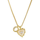 ⏳Oferta por Tiempo Limitado⏰Collar de Cadena con Letras en Micro Pavé y Colgante de Corazón – Inicial, Acero Titanio, Ajustable ✨