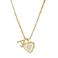 ⏳Oferta por Tiempo Limitado⏰Collar de Cadena con Letras en Micro Pavé y Colgante de Corazón – Inicial, Acero Titanio, Ajustable ✨