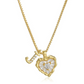 ⏳Oferta por Tiempo Limitado⏰Collar de Cadena con Letras en Micro Pavé y Colgante de Corazón – Inicial, Acero Titanio, Ajustable ✨