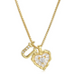 ⏳Oferta por Tiempo Limitado⏰Collar de Cadena con Letras en Micro Pavé y Colgante de Corazón – Inicial, Acero Titanio, Ajustable ✨