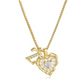 ⏳Oferta por Tiempo Limitado⏰Collar de Cadena con Letras en Micro Pavé y Colgante de Corazón – Inicial, Acero Titanio, Ajustable ✨
