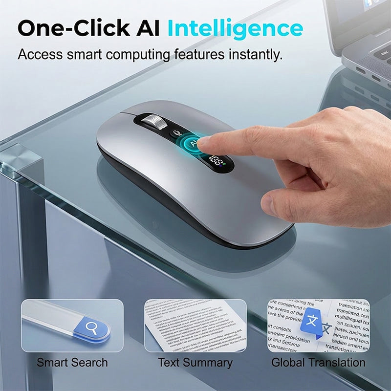 ⏳¡50% DE DESCUENTO por tiempo limitado!⏰Ratón Inalámbrico Inteligente con Control por Voz IA🖱️💬