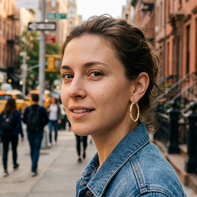 Pendientes de Aro Retorcido Elegantes para Mujer