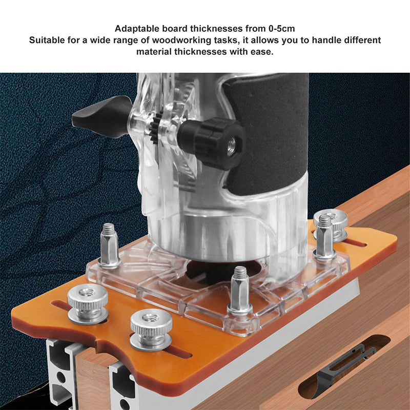 Base compacta de ranurado para madera 2 en 1