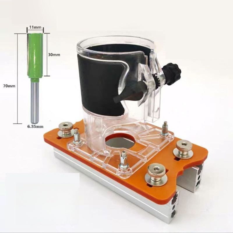 Base compacta de ranurado para madera 2 en 1
