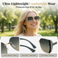 Gafas de sol cuadradas sin borde