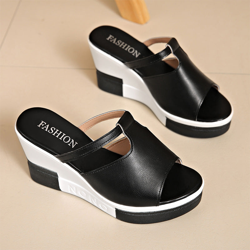 Sandalias Elegantes de Plataforma con Cuña para Mujer