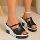 Sandalias Elegantes de Plataforma con Cuña para Mujer