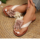 🎁2026 Nuevos Lanzamientos 50% OFF💥 Sandalias Planas con Flores para Mujer – Chanclas Casuales de Playa
