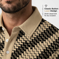 👔 ¡OFERTA LIMITADA 50% OFF! 💥 Camisas con Cuello y Estampado Geométrico para Hombre – Corte Muscular, Transpirable, Resistente a la Decoloración ✨