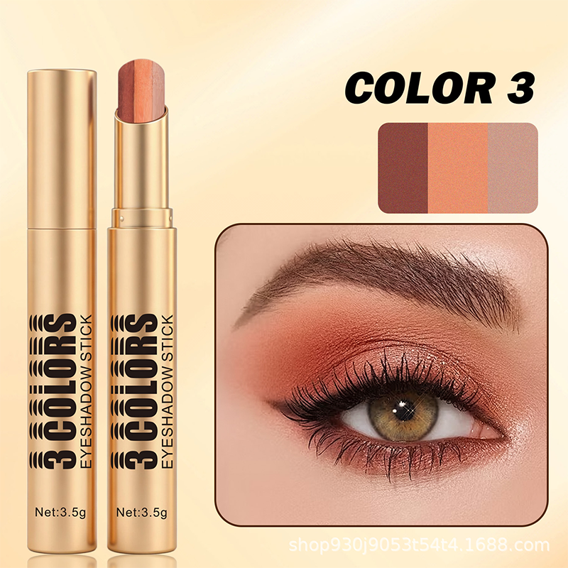 Palo de sombra de ojos degradado 3 en 1
