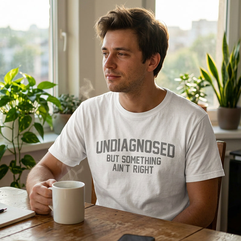 Funny Undiagnosed Slogan Printed T-Shirt
