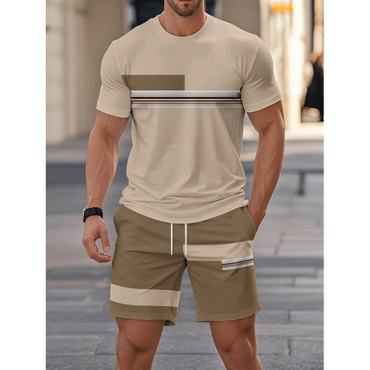 Conjunto de 2 Piezas de Camiseta y Shorts para Hombre