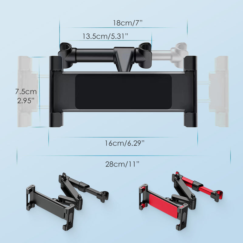Telescopic Car Headrest Holder for Phones & Tablets