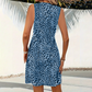 Vestido Corto con Cuello en V de Leopardo para Mujer – Estampado Atrevido, Favorecedor, Multiocasión