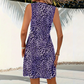 Vestido Corto con Cuello en V de Leopardo para Mujer – Estampado Atrevido, Favorecedor, Multiocasión