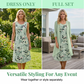 Conjunto de 2 Piezas de Vestido Elegante de Gasa y Cárdigan para Mujer