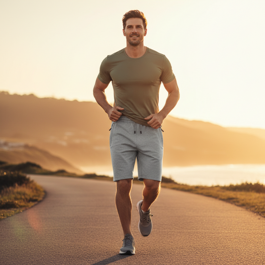 Shorts Deportivos Casuales de Alta Elasticidad para Hombre