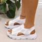 Sandalias de Plataforma de Punto Calado Casuales y Transpirables para Mujer