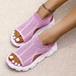 Sandalias de Plataforma de Punto Calado Casuales y Transpirables para Mujer