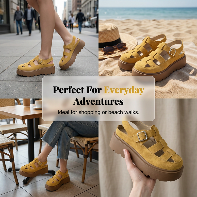Sandalias de plataforma chunky para mujer