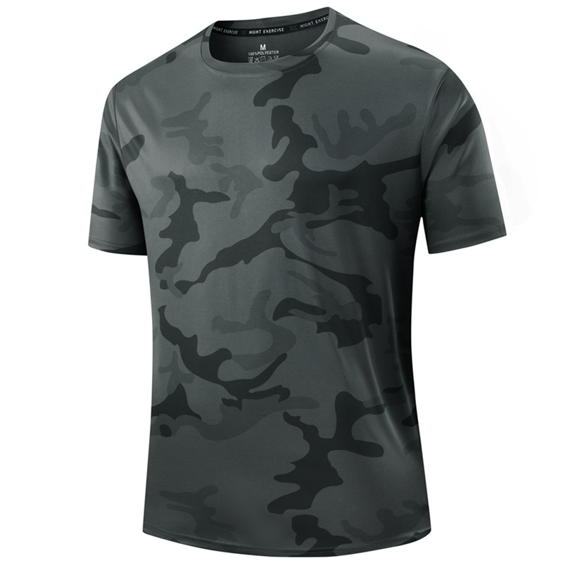 💪 ¡OFERTA LIMITADA 50% OFF! 💥 Camiseta Deportiva de Camuflaje de Secado Rápido para Hombre – Absorción de Humedad, Transpirable, Corte Activo ✨