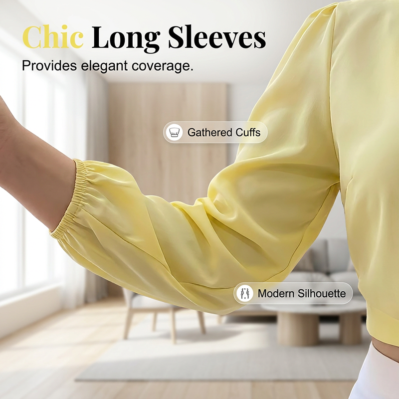 Top Elegante con Cuello en V y Cintura Anudada para Mujer