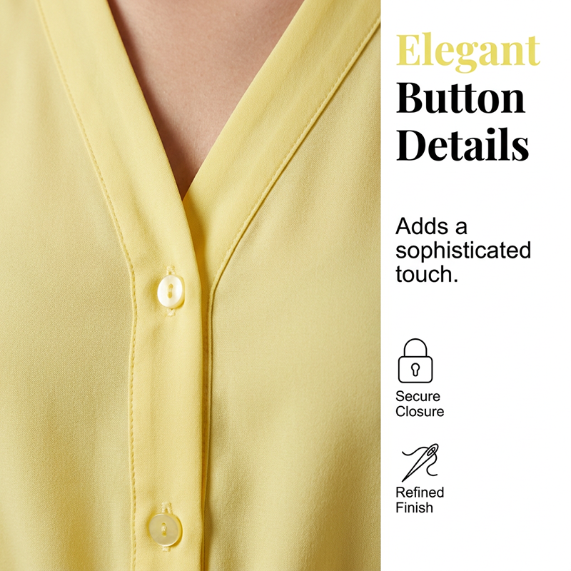 Top Elegante con Cuello en V y Cintura Anudada para Mujer