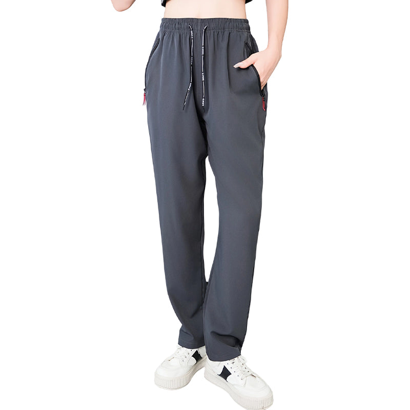 👖 LIMITED-TIME 50% OFF! 💥 Women's Lightweight High Waist Athletic Pants – Zipper Pockets, Straight Leg, Breathable ✨