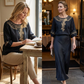 👚 ¡50% DE DESCUENTO POR TIEMPO LIMITADO! 💥 Blusa Bordada de Mezcla Algodón-Lino para Mujer – Recortes Florales, Cuello Redondo, Corte Relajado ✨