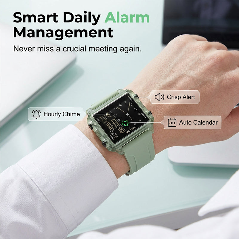 ⌚ ¡50% DE DESCUENTO POR TIEMPO LIMITADO! 💥 Reloj Digital Transparente Impermeable – 50M, Pantalla Luminosa, Hora Híbrida ✨