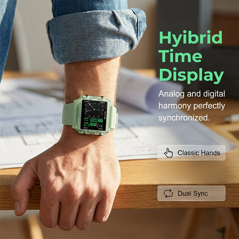 ⌚ ¡50% DE DESCUENTO POR TIEMPO LIMITADO! 💥 Reloj Digital Transparente Impermeable – 50M, Pantalla Luminosa, Hora Híbrida ✨