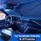 🌂¡50% OFF! ☀️ Parasol Plegable para Parabrisas de Coche – Bloquea UV, se Plegable en Segundos y Protege el Tablero 🚗