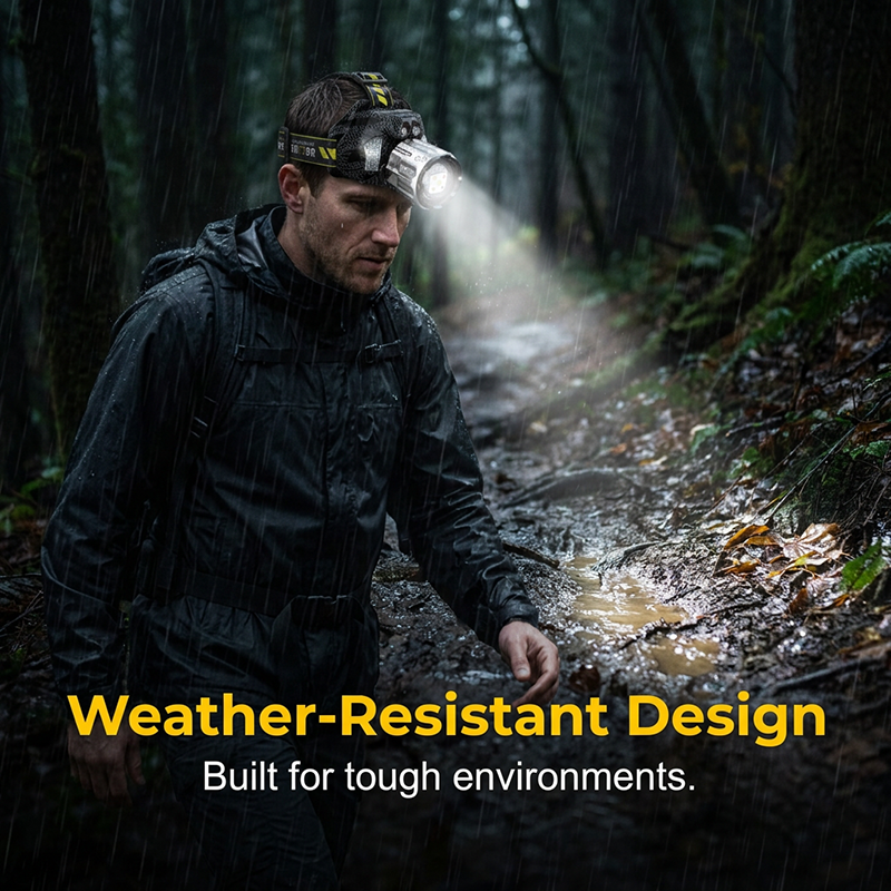 🔦 50% OFF NOW! ✨ Rechargeable 5-Color LED Headlamp – Motion Sensor & Fishing/UV Modes 💡