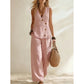 Conjunto Elegante de Chaleco y Pantalón para Mujer