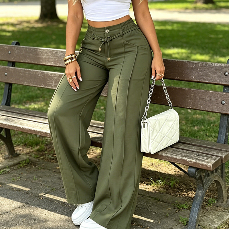 ⏳¡Oferta por tiempo limitado 50% OFF!⏰Pantalones Rectos de Cintura Alta para Mujer👖