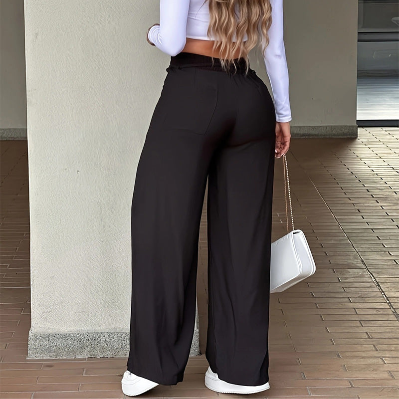 ⏳¡Oferta por tiempo limitado 50% OFF!⏰Pantalones Rectos de Cintura Alta para Mujer👖