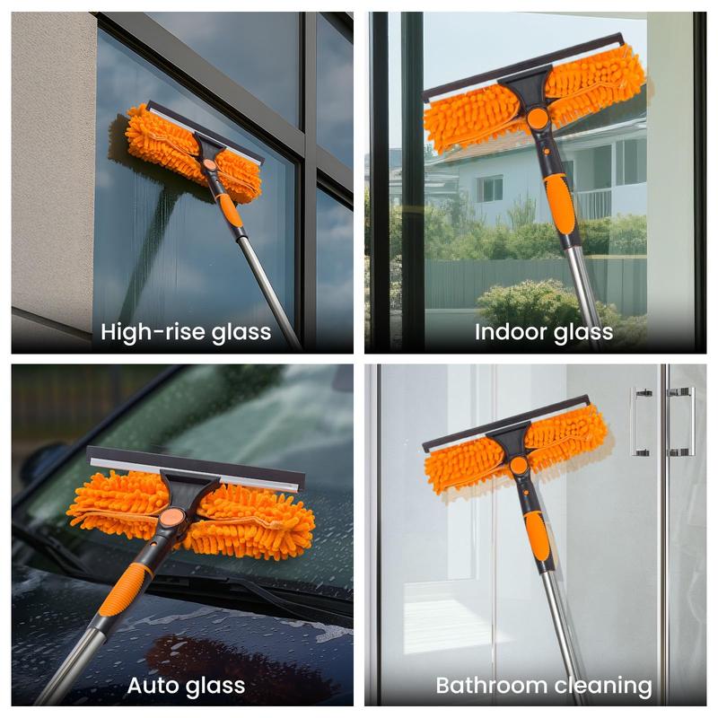 Compresora de ventana 2 en 1 con poste de extensión largo