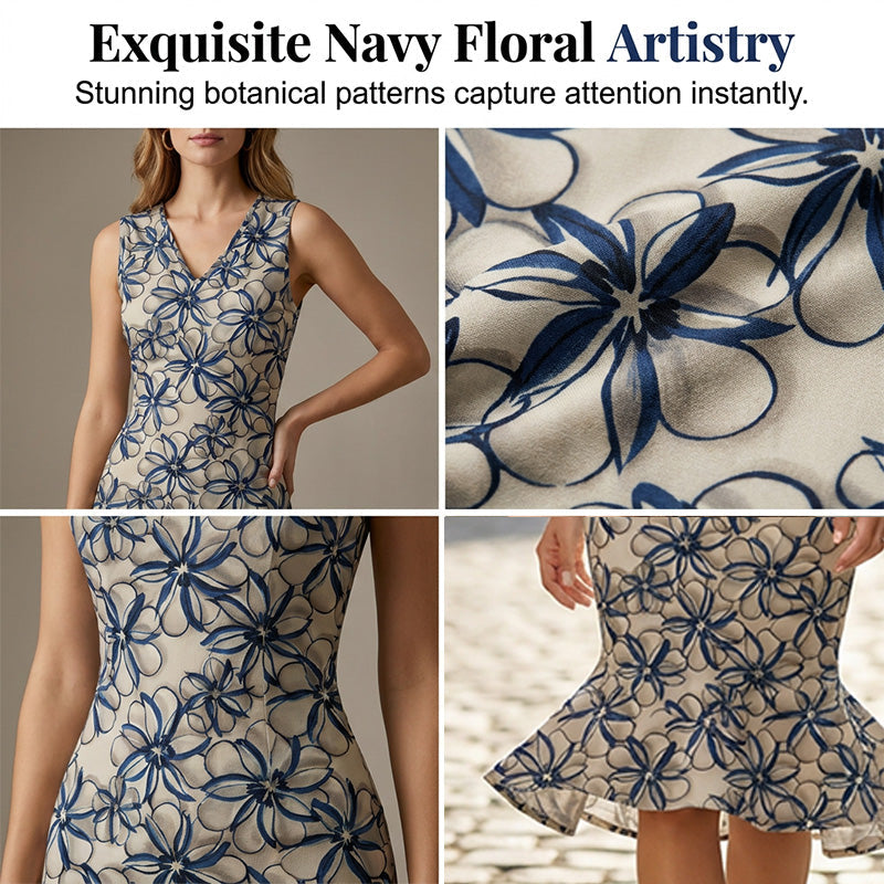 Vestido Midi Floral Elegante de Verano
