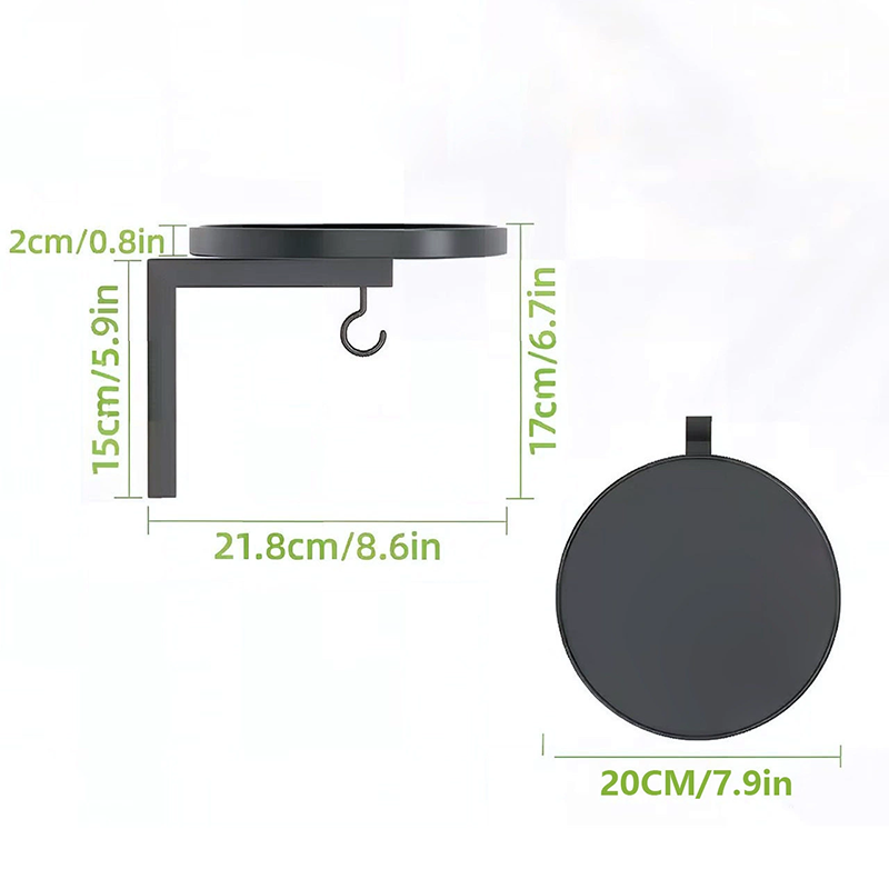 Bañera para Pájaros de Metal Montada en Pared – Acabado Bronce Antiguo 🐦🛁🧱🏡