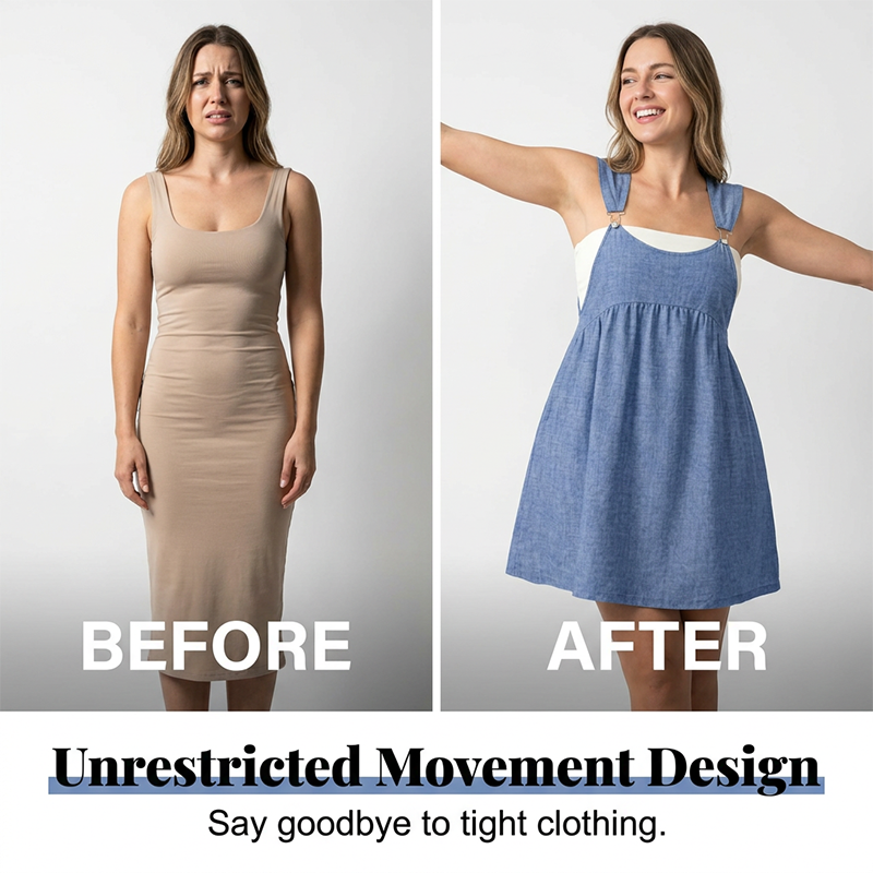 👗 ¡50% DE DESCUENTO POR TIEMPO LIMITADO! 💥 Vestido Peto Casual para Mujer – Denim Sintético, Corte Holgado, Versátil ✨