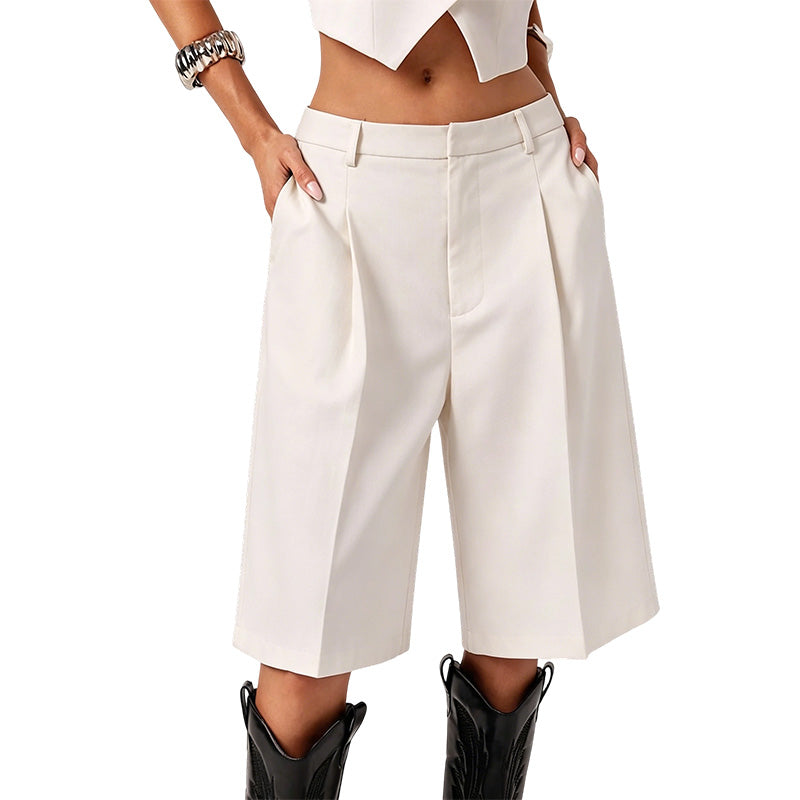 📢📢 50% DE DESCUENTO !! ⏰ Nuevas Llegadas y Más Vendidos - Pantalones Cortos Bermuda Holgados para Mujer