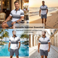 📢📢50% OFF !! ⏰ Men's Two-Piece Shirt and Shorts Set(No need match outfits )