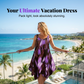 👗 ¡OFERTA POR TIEMPO LIMITADO 50% DE DESCUENTO! 💥 Vestido Sin Mangas con Estampado Degradado Elegante – Dobladillo Asimétrico, Tirantes con Argolla, Corte Fluido ✨