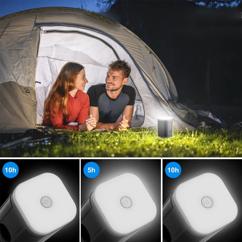 🏕️  Bomba de aire recargable de camping - luz led, inflación rápida, compacto - pago en efectivo 🔋
