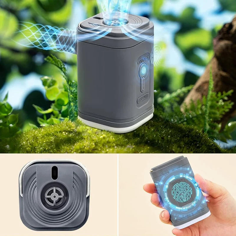 🏕️  Bomba de aire recargable de camping - luz led, inflación rápida, compacto - pago en efectivo 🔋