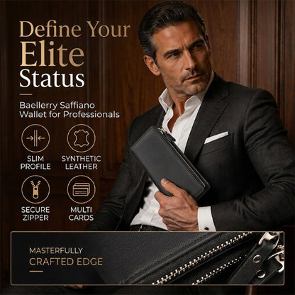 👝 ¡OFERTA LIMITADA 50% OFF! 💥 Billetera Larga y Delgada para Hombre – Perfil Fino, Múltiples Ranuras para Tarjetas, Acabado Premium ✨